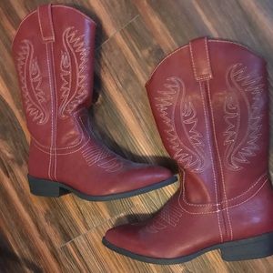 Red cowboy boots